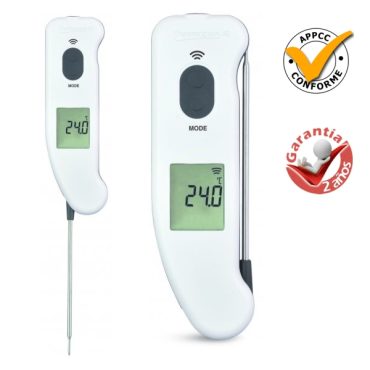 Termómetro Infrarrojos con Sonda Plegable con Certificado - APPCC, CHI-065